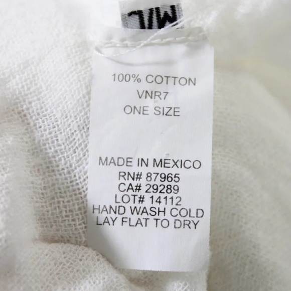 JEN’S PIRATE BOOTY white cotton crochet boho duster beach coverup maxi dress M/L - Picture 11 of 12